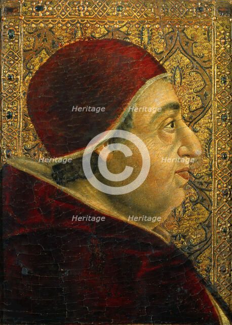 Portrait of Pope Alexander VI (1431-1503), 1490s. Creator: Anonymous.
