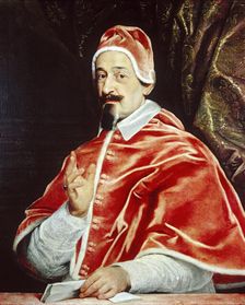 Portrait of Pope Alexander VII (Fabio Chigi), c1667. Creator: Workshop of Giovanni Battista Gaulli