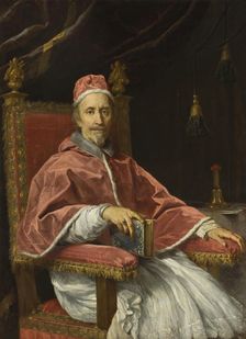 Portrait of Pope Clement IX (1600-1669), 1669. Creator: Carlo Maratti