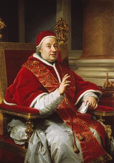 Portrait of Pope Clement XIII, 1759. Creator: Anton Raphael Mengs