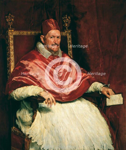 Portrait of Pope Innocent X (1574-1655), 1650. Creator: Velàzquez, Diego (1599-1660).