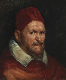 Portrait of Pope Innocent X, copy after Velázquez, 1892. Creator: Helene Schjerfbeck