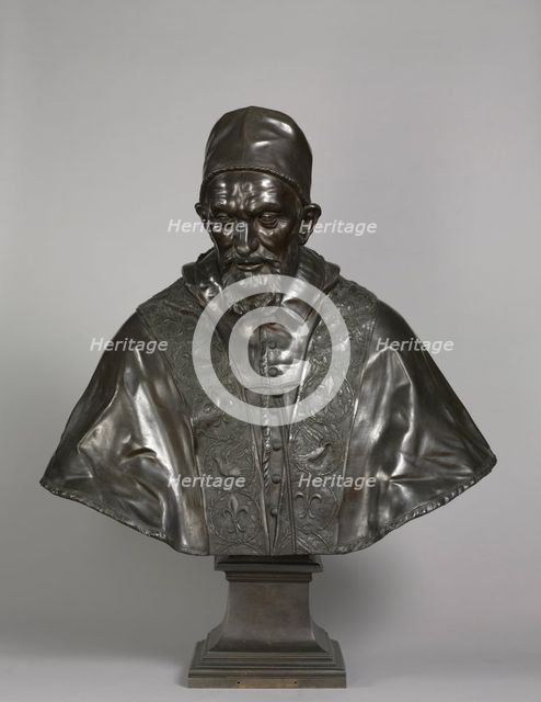 Portrait of Pope Innocent X Pamphili, designed 1647-1648; cast 1650-1700. Creator: Alessandro Algardi (Italian, 1598-1654).