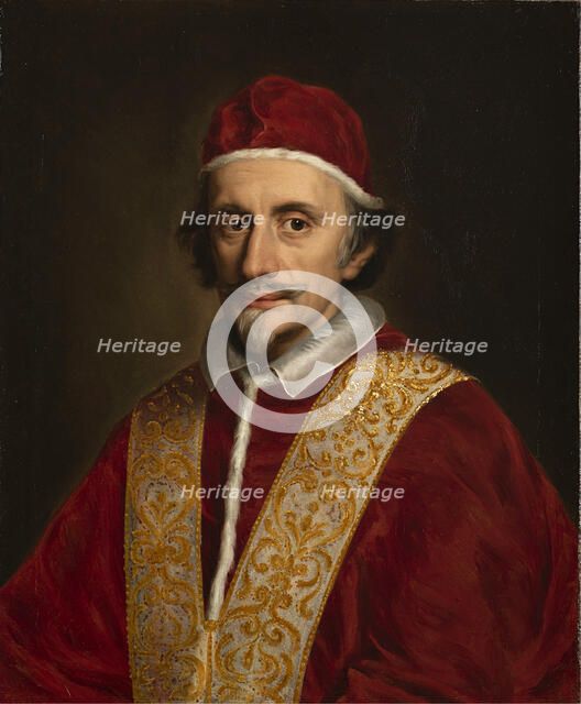 Portrait of Pope Innocent XI (1611-1689), Between 1676 and 1680. Creator: Voet, Jacob Ferdinand (1639-1689).