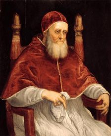 Portrait of Pope Julius II, 1545-1546. Creator: Titian (1488-1576)