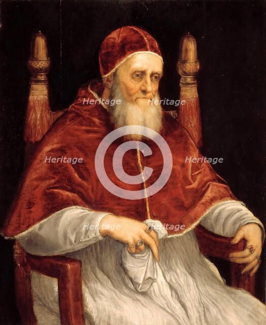 Portrait of Pope Julius II, 1545-1546. Creator: Titian (1488-1576).