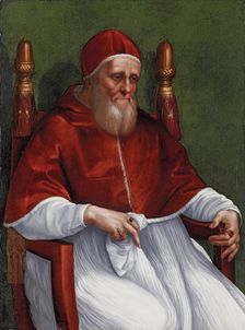 Portrait of Pope Julius II, 1511-1512. Creators: Raphael, Workshop of Raphael