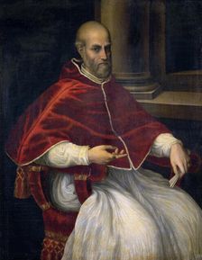 Portrait of Pope Marcellus II (1501-1555). Creator: Anonymous
