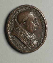 Portrait of Pope Paul II Barbo (obverse) and (reverse), c. 1468. Creator: Cristoforo di Geremia (Italian, active 1456-76)
