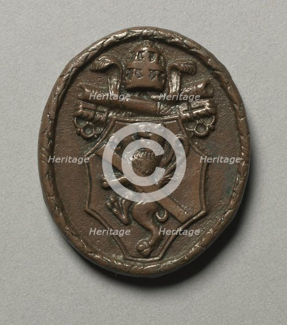 Portrait of Pope Paul II Barbo (reverse), c. 1468. Creator: Cristoforo di Geremia (Italian, active 1456-76).