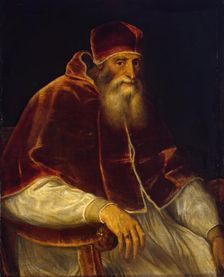 Portrait of Pope Paul III, 1545. Creator: Titian