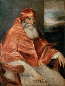 Portrait of Pope Paul III. Creator: Titian (1488-1576)