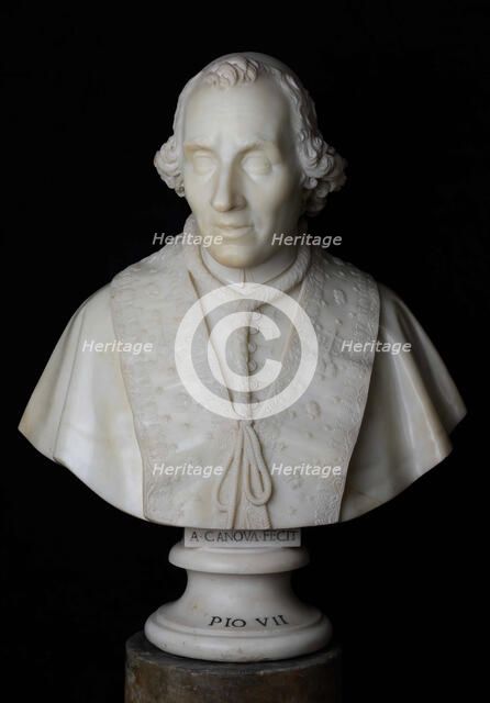 Portrait of Pope Pius VII (1742-1823) , 1807. Creator: Canova; Antonio (1757-1822).