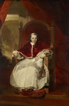 Portrait of Pope Pius VII (1742-1823), 1819. Creator: Lawrence, Sir Thomas (1769-1830)