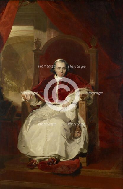 Portrait of Pope Pius VII (1742-1823), 1819. Creator: Lawrence, Sir Thomas (1769-1830).