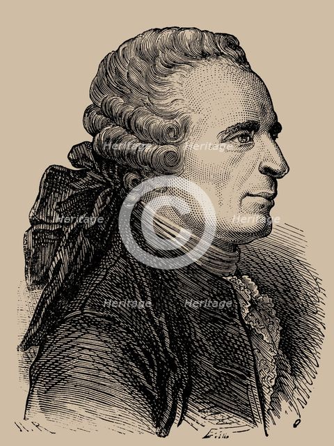 Portrait of Portrait of Jean le Rond D'Alembert (1717-1783), .
