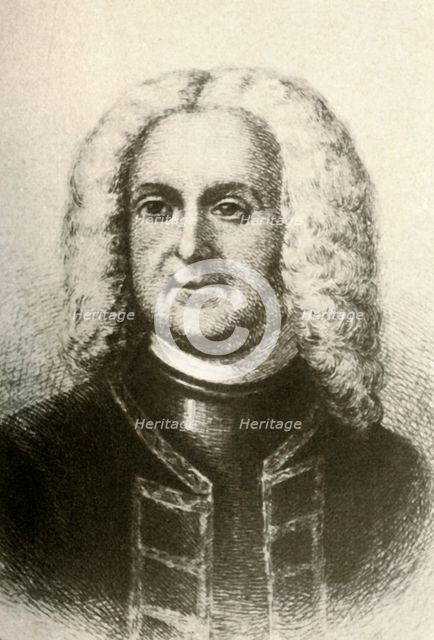 'Portrait of Patrick Gordon, Colonial Governor', c1690, (1937). Creator: Unknown.