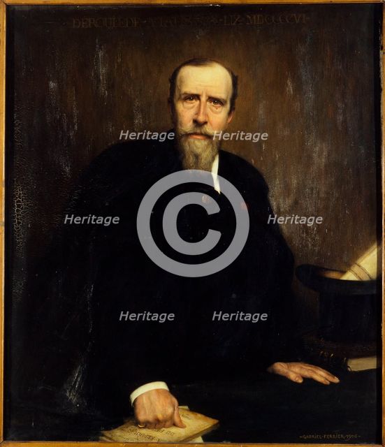 Portrait of Paul Toutléde (1846-1914), politician and writer, 1906. Creator: Gabriel Ferrier.