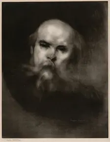 Portrait of Paul Verlaine, 1896. Creator: Eugene Carriere