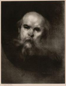 Portrait of Paul Verlaine, 1896. Creator: Eugene Carriere