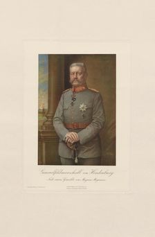 Portrait of Paul von Hindenburg (1847-1934), 1915. Creator: Mogensen, Magnus (active ca 1907-1915)