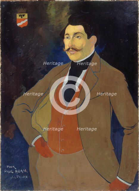 Portrait of Paul Adam (1862-1920), writer, c1900. Creator: Georges de Feure.