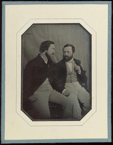 Portrait of Paul and Hippolyte Flandrin, 1848-1849. Creator: F. Chabrol