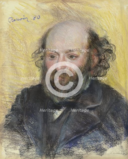 Portrait of Paul Cézanne (1839-1906), 1880. Artist: Renoir, Pierre Auguste (1841-1919)