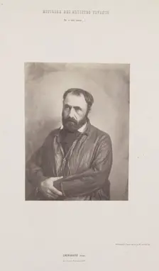 Portrait of Paul Chenavard, from the series "Histoire des Artistes Vivants", c. 1852. Creator: Édouard Baldus (French, 1813-1889)