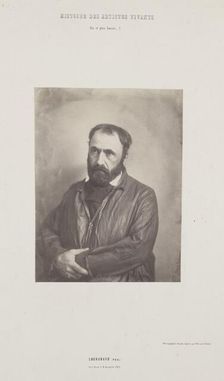 Portrait of Paul Chenavard, from the series "Histoire des Artistes Vivants", c. 1852. Creator: Édouard Baldus (French, 1813-1889)