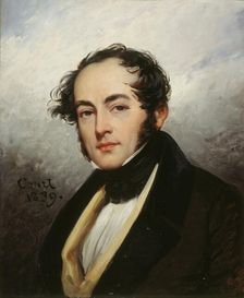 Portrait of Paul de Kock (1793-1871), 1839. Creator: Court, Joseph-Désiré (1797-1865)