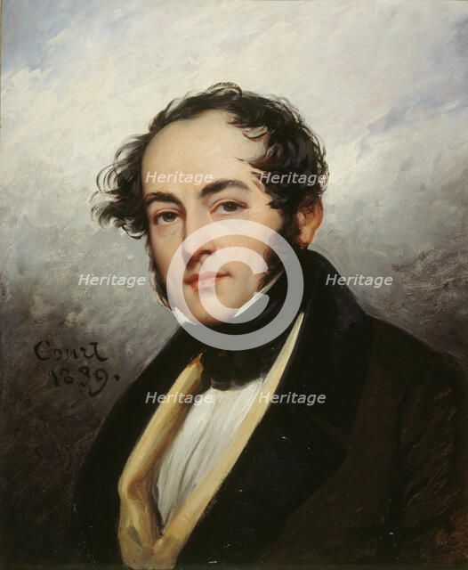 Portrait of Paul de Kock (1793-1871), 1839. Creator: Court, Joseph-Désiré (1797-1865).