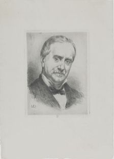Portrait of Paul Durand-Ruel (1831-1922), 1882. Creator: Desboutin, Marcellin Gilbert (1823-1902)