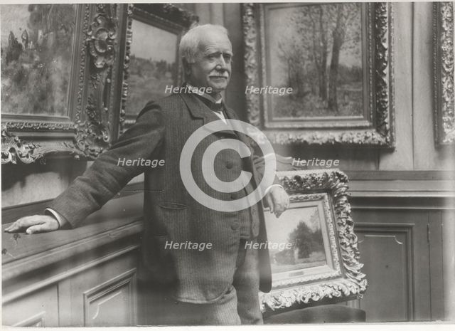 Portrait of Paul Durand-Ruel (1831-1922) in his gallery, c. 1910.