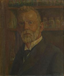 Portrait of Paul Ehrlich (1854-1915) , c. 1920. Creator: Voigt, Franz Wilhelm (1867-1949)
