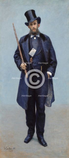 Portrait of Paul Hugot, 1878. Creator: Gustave Caillebotte.