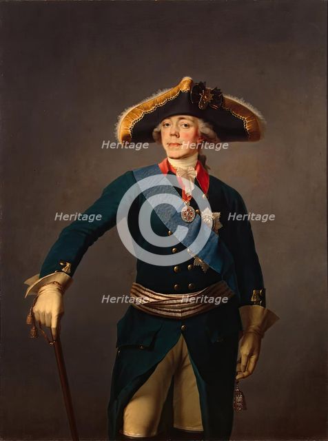 Portrait of Paul I, 1796. Creator: Stepan Semenovic Scukin.