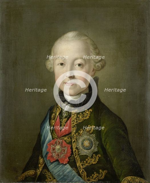 Portrait of Paul I, Emperor of Russia, at a young age, c.1765. Creator: Anon.