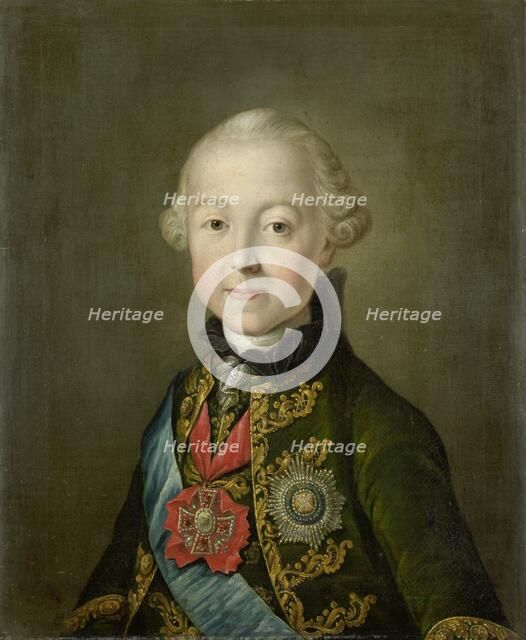 Portrait of Paul I, Emperor of Russia, at a young age, c.1765. Creator: Anon.
