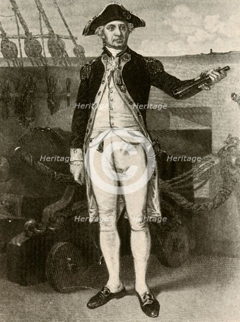 'Portrait of Paul Jones, Commodore of the United States Navy', c1780, (1937). Creator: Unknown.