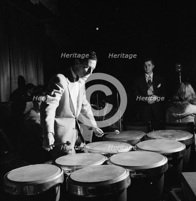 Portrait of Paul Kashian, Mundell Lowe, Ray McKinley...Hotel Commodore, Century Room, N.Y., 1947. Creator: William Paul Gottlieb.