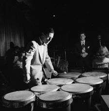 Portrait of Paul Kashian, Mundell Lowe, Ray McKinley...Hotel Commodore, Century Room, N.Y., 1947. Creator: William Paul Gottlieb
