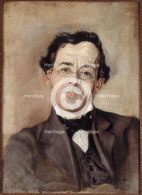 Portrait of Paul Léautaud (1872-1956), writer and columnist, 1915. Creator: Unknown.