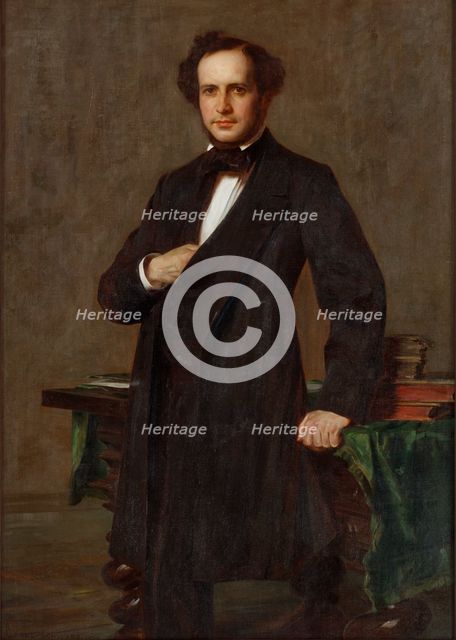 Portrait of Paul Mendelssohn-Bartholdy (1812-1874), 1909. Creator: Schwarz, Alfred (1867-1951).