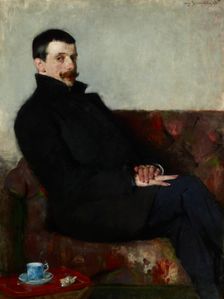 Portrait of Paul Nauen, 1893. Creator: Olga Boznanska
