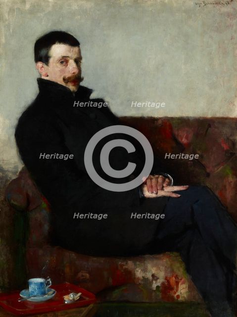 Portrait of Paul Nauen, 1893. Creator: Olga Boznanska.