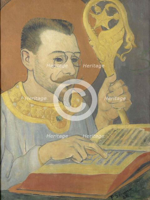 Portrait of Paul Ranson in Nabi costume, 1890. Creator: Sérusier, Paul (1864-1927).