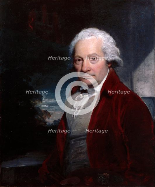 Portrait of Paul Sandby, R.A., c1789. Creator: Sir William Beechey.