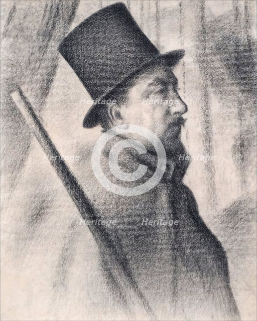 Portrait of Paul Signac (1863-1935), 1890. Creator: Seurat, Georges Pierre (1859-1891).