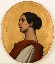 Portrait of Pauline Viardot as Saint Cecilia, c1851. Creator: Ary Scheffer